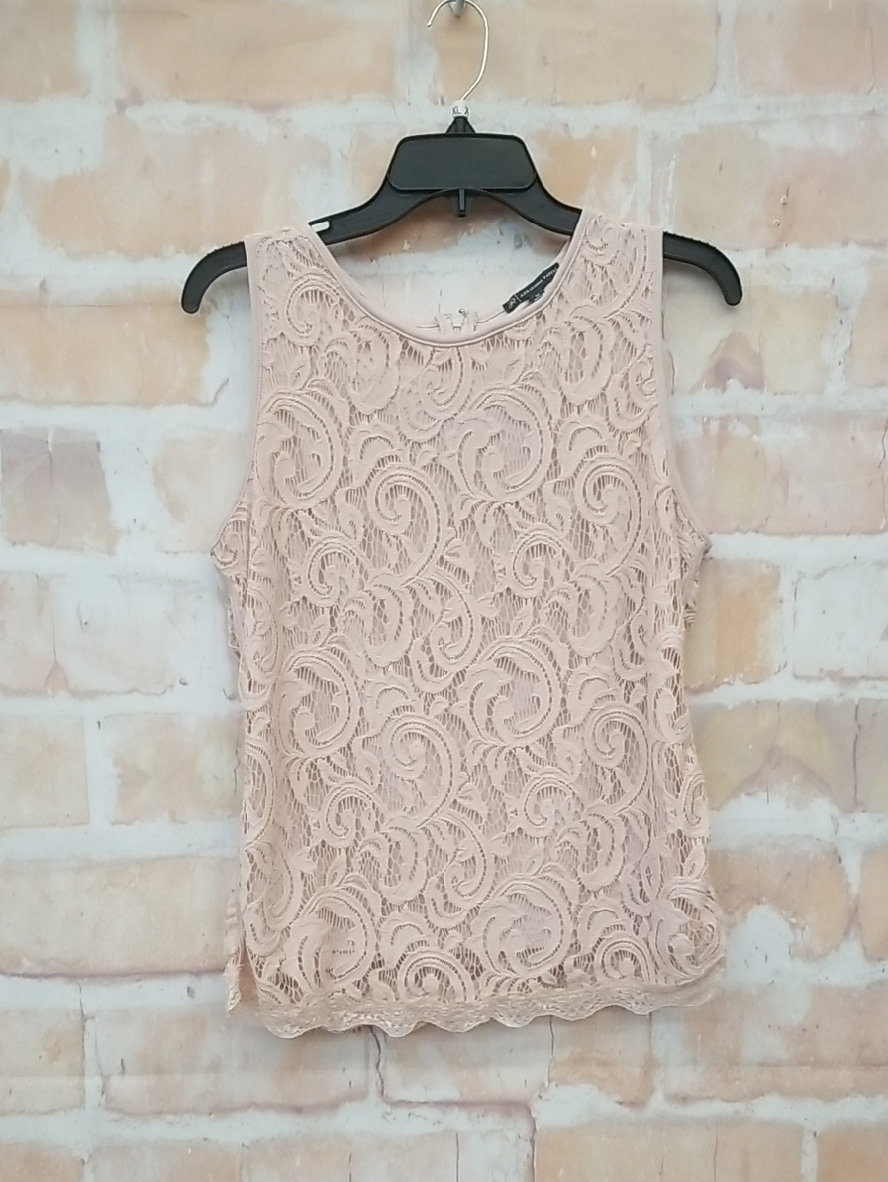 Adrianna Papell Lace Overlay Sleeveless Camisole in Blush